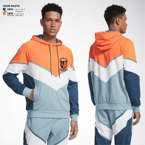 Hoodie, North Pitt High School Track and Field, Track & Field, Teamtime, Team time, sublimation, custom sports apparel, team uniforms, spirit wear, spiritwear, sports uniforms, custom shirts, team store, custom team store, fundraiser sports, apparel fundraiser