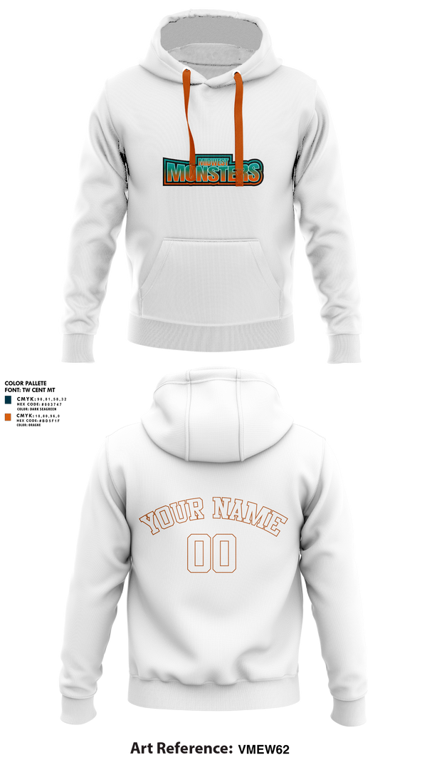 Hoodie, Midwest Monsters, Men's Basketball, Teamtime, Team time, sublimation, custom sports apparel, team uniforms, spirit wear, spiritwear, sports uniforms, custom shirts, team store, custom team store, fundraiser sports, apparel fundraiser
