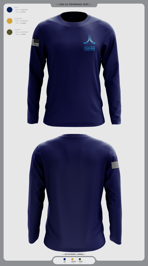 Long Sleeve Performance Shirt, 9th Civil Engineer Squadron, , Teamtime, Team time, sublimation, custom sports apparel, team uniforms, spirit wear, spiritwear, sports uniforms, custom shirts, team store, custom team store, fundraiser sports, apparel fundraiser