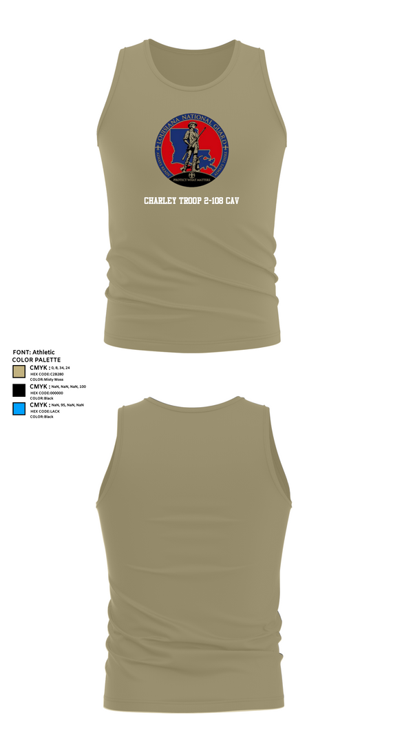 Tank Top, Charley troop 2-108 CAV, , Teamtime, Team time, sublimation, custom sports apparel, team uniforms, spirit wear, spiritwear, sports uniforms, custom shirts, team store, custom team store, fundraiser sports, apparel fundraiser