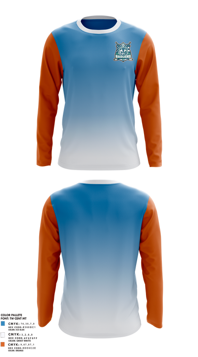 Detroit PAL Hockey 16411768 Long Sleeve Performance Shirt 1