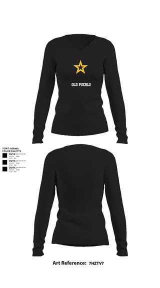 Womens Long Sleeve Vneck Shirt, Old Pueblo, , Teamtime, Team time, sublimation, custom sports apparel, team uniforms, spirit wear, spiritwear, sports uniforms, custom shirts, team store, custom team store, fundraiser sports, apparel fundraiser