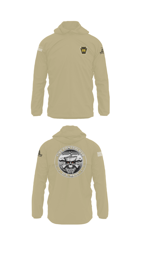 Windbreaker, Fire Controlman, Navy, Teamtime, Team time, sublimation, custom sports apparel, team uniforms, spirit wear, spiritwear, sports uniforms, custom shirts, team store, custom team store, fundraiser sports, apparel fundraiser
