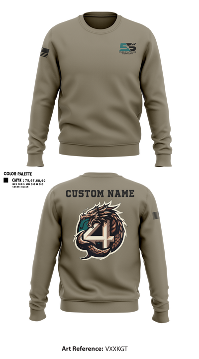 55th COMCAM 4th PLT 68871269 Crew Neck Sweatshirt - 1