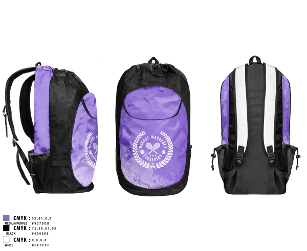 Gear Bag, Monroe Woodbury, Tennis, Teamtime, Team time, sublimation, custom sports apparel, team uniforms, spirit wear, spiritwear, sports uniforms, custom shirts, team store, custom team store, fundraiser sports, apparel fundraiser