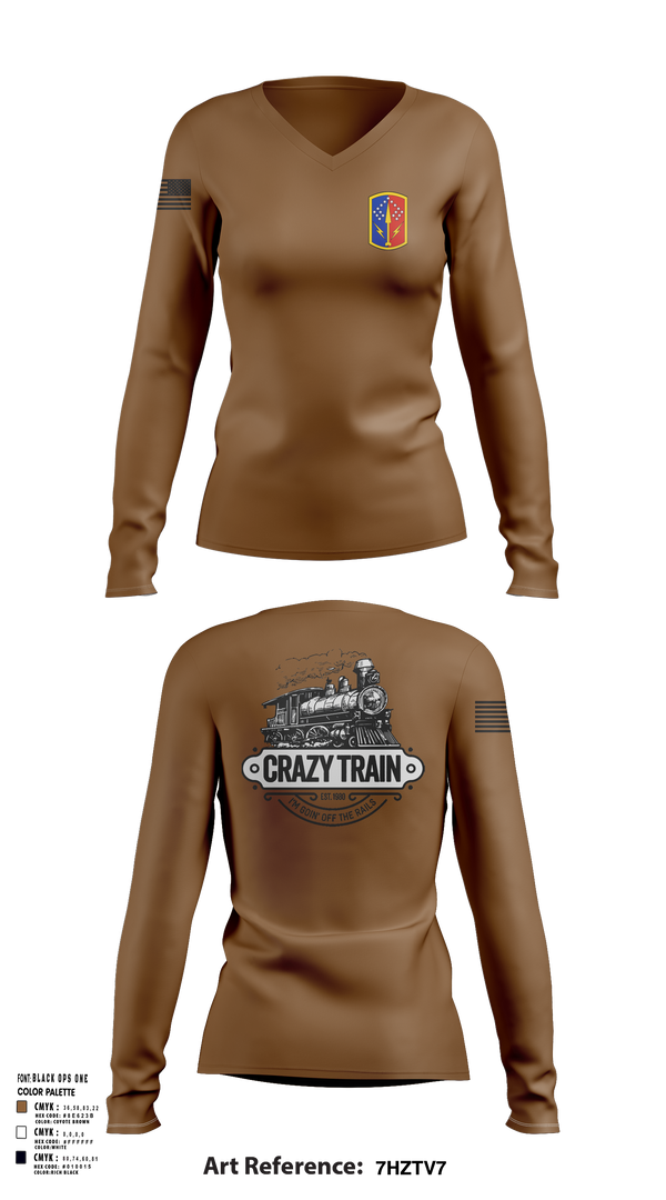 Womens Long Sleeve Vneck Shirt, 2-174 ADA, Army, Teamtime, Team time, sublimation, custom sports apparel, team uniforms, spirit wear, spiritwear, sports uniforms, custom shirts, team store, custom team store, fundraiser sports, apparel fundraiser