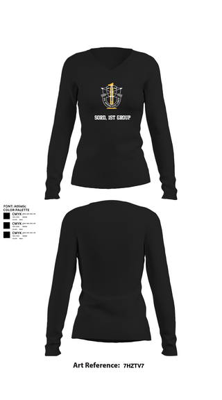 Womens Long Sleeve Vneck Shirt, SORD, 1st group, , Teamtime, Team time, sublimation, custom sports apparel, team uniforms, spirit wear, spiritwear, sports uniforms, custom shirts, team store, custom team store, fundraiser sports, apparel fundraiser