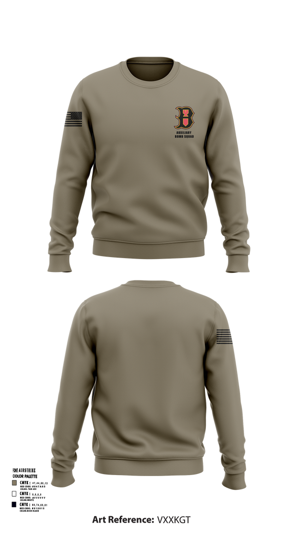 Crew Neck Sweatshirt, 387th EOD, , Teamtime, Team time, sublimation, custom sports apparel, team uniforms, spirit wear, spiritwear, sports uniforms, custom shirts, team store, custom team store, fundraiser sports, apparel fundraiser