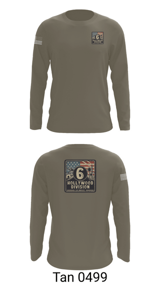 Long Sleeve Performance Shirt, Hollywood Division, Police, Teamtime, Team time, sublimation, custom sports apparel, team uniforms, spirit wear, spiritwear, sports uniforms, custom shirts, team store, custom team store, fundraiser sports, apparel fundraiser