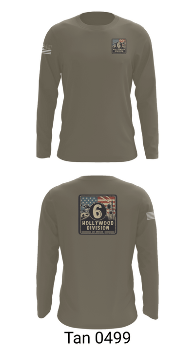 Hollywood Division 53010755 Long Sleeve Performance Shirt 63