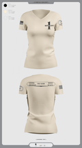 Battalion 1 29533979 Women's Short Sleeve V-neck Shirt - 2