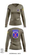 1-155th 38658910 Women's Long Sleeve V-neck Shirt - 102