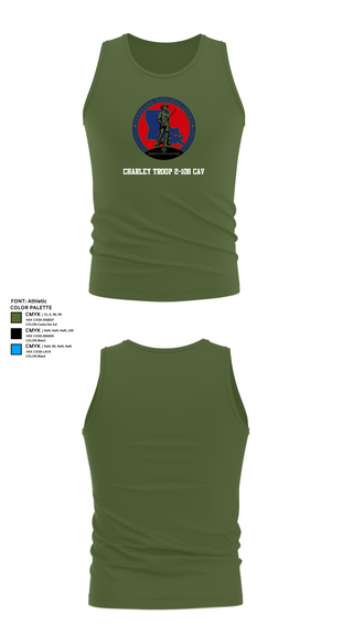 Tank Top, Charley troop 2-108 CAV, , Teamtime, Team time, sublimation, custom sports apparel, team uniforms, spirit wear, spiritwear, sports uniforms, custom shirts, team store, custom team store, fundraiser sports, apparel fundraiser
