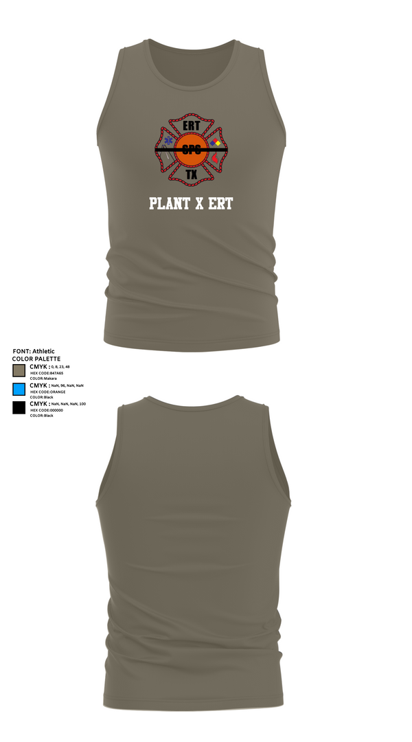 Tank Top, Plant X ERT, , Teamtime, Team time, sublimation, custom sports apparel, team uniforms, spirit wear, spiritwear, sports uniforms, custom shirts, team store, custom team store, fundraiser sports, apparel fundraiser