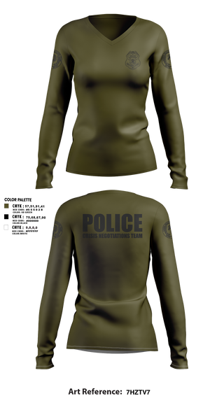 Womens Long Sleeve Vneck Shirt, MCPD CNT, Police, Teamtime, Team time, sublimation, custom sports apparel, team uniforms, spirit wear, spiritwear, sports uniforms, custom shirts, team store, custom team store, fundraiser sports, apparel fundraiser