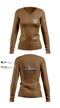 Marine Patrol Unit Women's Long Sleeve V-neck Shirt - 2
