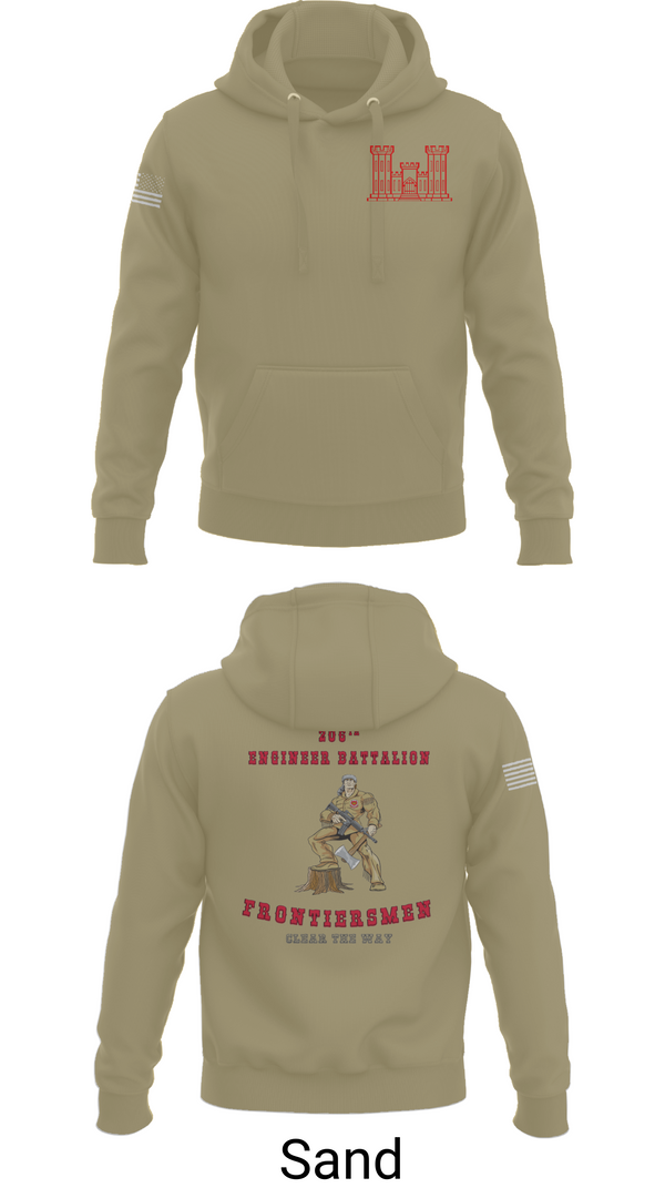 Hoodie, 206th EN BN, , Teamtime, Team time, sublimation, custom sports apparel, team uniforms, spirit wear, spiritwear, sports uniforms, custom shirts, team store, custom team store, fundraiser sports, apparel fundraiser