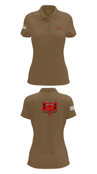 Womens Short Sleeve Performance Polo, CESD Bravo 35th Engineer Battalion, , Teamtime, Team time, sublimation, custom sports apparel, team uniforms, spirit wear, spiritwear, sports uniforms, custom shirts, team store, custom team store, fundraiser sports, apparel fundraiser