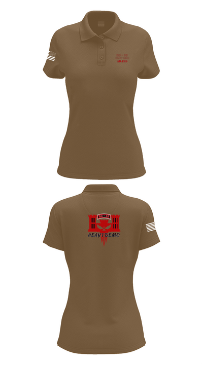 CESD Bravo 35th Engineer Battalion 45351759 Women's Short Sleeve Performance Polo  - 15