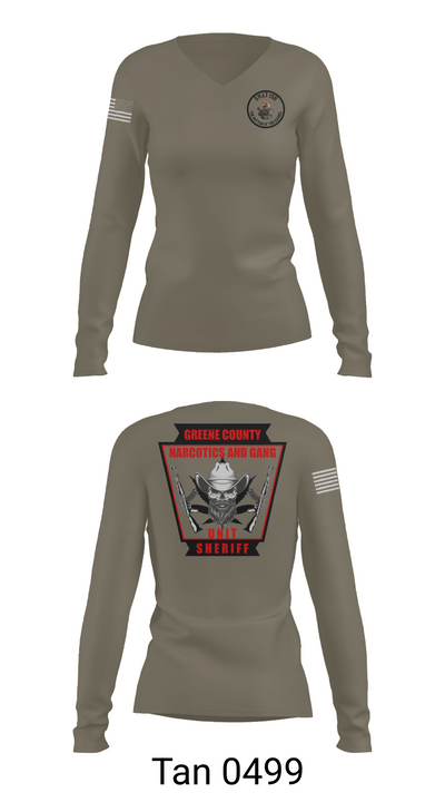 SNAG 62570666 Women's Long Sleeve V-neck Shirt - 73