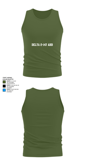 Tank Top, Delta 2-147 AHB, Army, Teamtime, Team time, sublimation, custom sports apparel, team uniforms, spirit wear, spiritwear, sports uniforms, custom shirts, team store, custom team store, fundraiser sports, apparel fundraiser