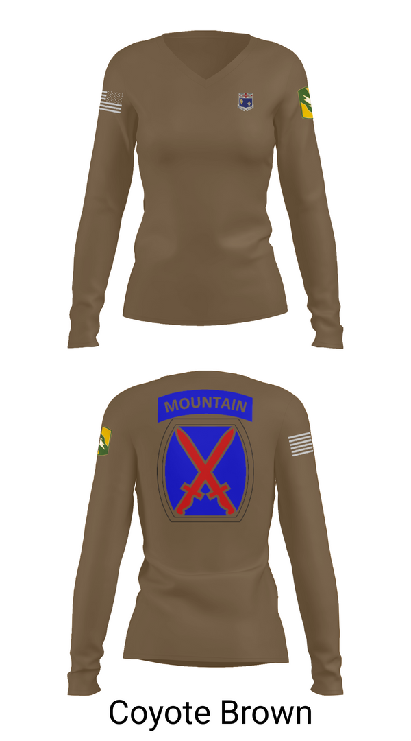 Womens Long Sleeve Vneck Shirt, 1-155th, , Teamtime, Team time, sublimation, custom sports apparel, team uniforms, spirit wear, spiritwear, sports uniforms, custom shirts, team store, custom team store, fundraiser sports, apparel fundraiser