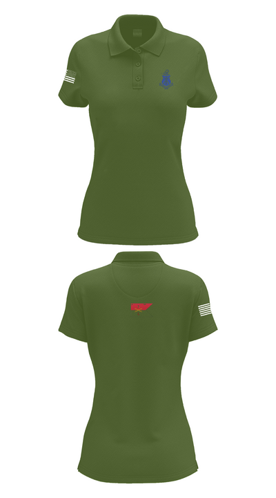 Pershing Rifles Troop L-1 10347059 Women's Short Sleeve Performance Polo  - 55