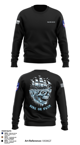 Crew Neck Sweatshirt, HQ, 95th CM CO, Army, Teamtime, Team time, sublimation, custom sports apparel, team uniforms, spirit wear, spiritwear, sports uniforms, custom shirts, team store, custom team store, fundraiser sports, apparel fundraiser