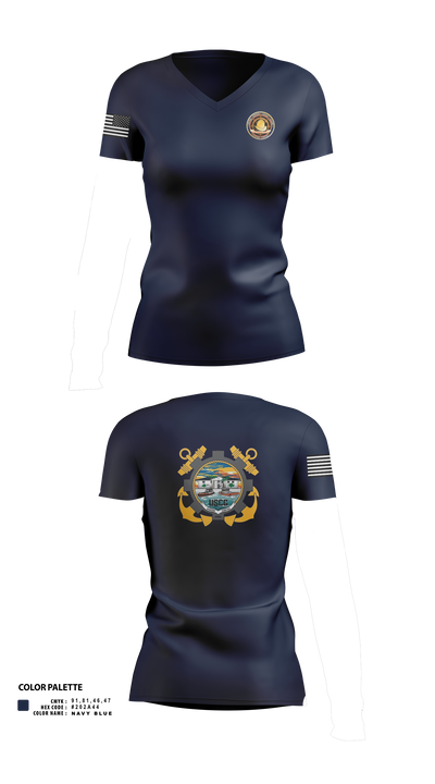 Station Cortez 16222430 Women's Short Sleeve V-neck Shirt - 1