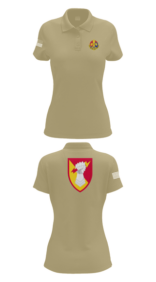 Womens Short Sleeve Performance Polo, 38th ADA BDE, Army, Teamtime, Team time, sublimation, custom sports apparel, team uniforms, spirit wear, spiritwear, sports uniforms, custom shirts, team store, custom team store, fundraiser sports, apparel fundraiser