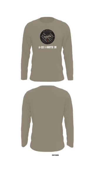 Long Sleeve Performance Shirt, A-CO 1-168TH IN, , Teamtime, Team time, sublimation, custom sports apparel, team uniforms, spirit wear, spiritwear, sports uniforms, custom shirts, team store, custom team store, fundraiser sports, apparel fundraiser