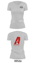 THE ARMORED LEAGUE 75061922 Women's Short Sleeve V-neck Shirt - 19