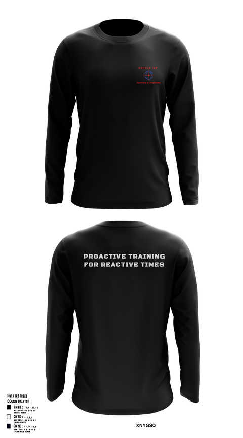 Long Sleeve Performance Shirt, Double Tap Tactics, , Teamtime, Team time, sublimation, custom sports apparel, team uniforms, spirit wear, spiritwear, sports uniforms, custom shirts, team store, custom team store, fundraiser sports, apparel fundraiser