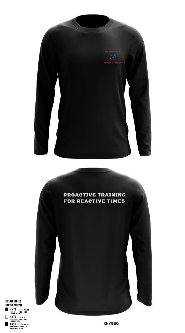 Long Sleeve Performance Shirt, Double Tap Tactics, , Teamtime, Team time, sublimation, custom sports apparel, team uniforms, spirit wear, spiritwear, sports uniforms, custom shirts, team store, custom team store, fundraiser sports, apparel fundraiser