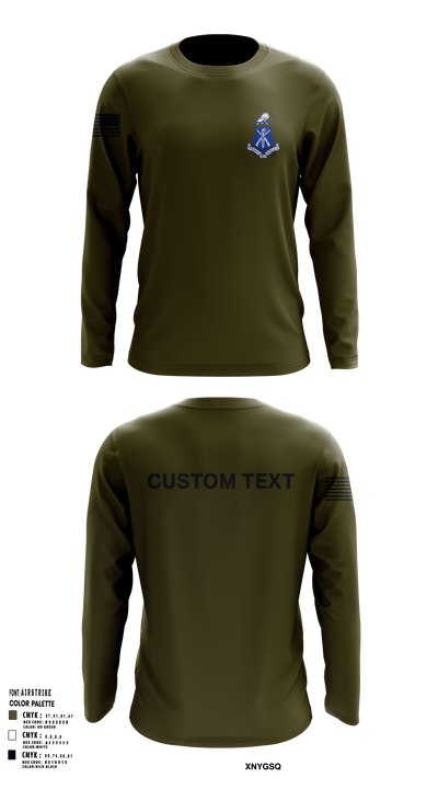 Pershing Rifles Kilo 8 88766737 Long Sleeve Performance Shirt 106