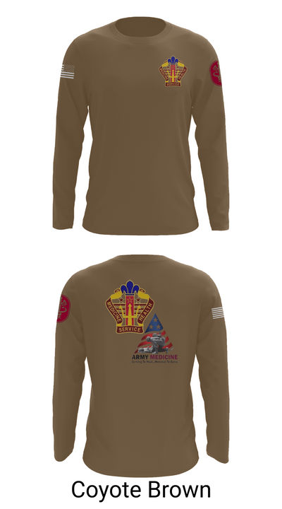 USA MEDDAC KAHC 77066596 Long Sleeve Performance Shirt 6