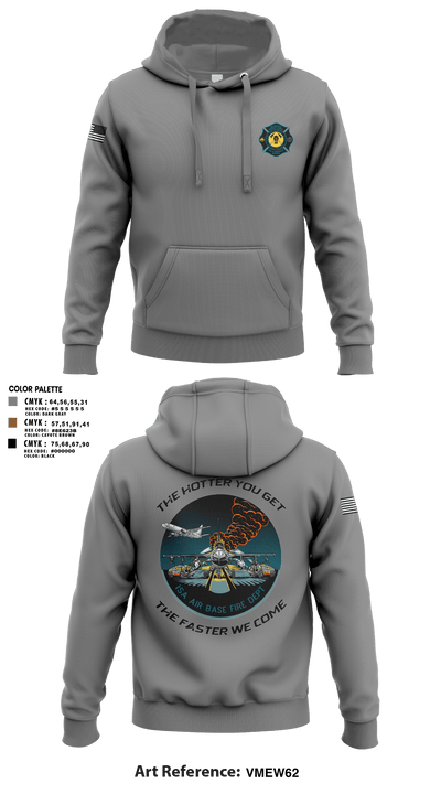 ISA Air base Fire Dept. 19172110 Hoodie - 64