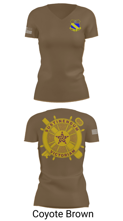 2nd BN (LS) 349th RGT 90715195 Women's Short Sleeve V-neck Shirt - 8