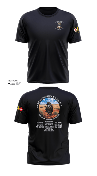 338th Signal Company 46558189 Short Sleeve Performance Shirt - 10