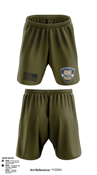 GWPD 22334714 Athletic Shorts With Pockets - 1