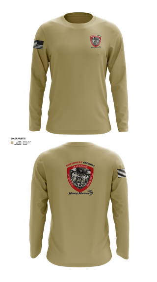 Long Sleeve Performance Shirt, Northwest Georgia Young Marines, , Teamtime, Team time, sublimation, custom sports apparel, team uniforms, spirit wear, spiritwear, sports uniforms, custom shirts, team store, custom team store, fundraiser sports, apparel fundraiser