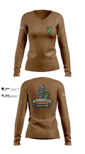D Co 436th CA BN 62553628 Women's Long Sleeve V-neck Shirt - 1