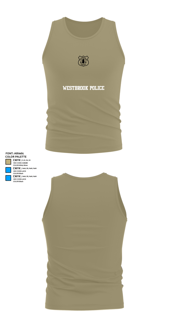 Tank Top, Westbrook Police, , Teamtime, Team time, sublimation, custom sports apparel, team uniforms, spirit wear, spiritwear, sports uniforms, custom shirts, team store, custom team store, fundraiser sports, apparel fundraiser