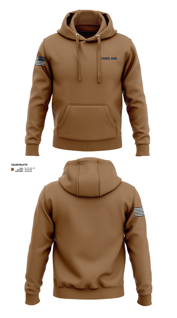 Hoodie, 2-142nd HHB, , Teamtime, Team time, sublimation, custom sports apparel, team uniforms, spirit wear, spiritwear, sports uniforms, custom shirts, team store, custom team store, fundraiser sports, apparel fundraiser