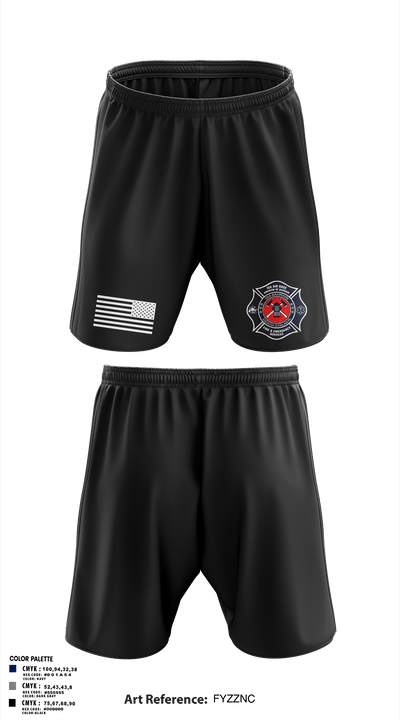 ISA Air base Fire Dept. 19172110 Athletic Shorts With Pockets - 70