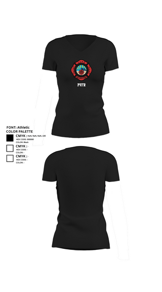 Womens Short Sleeve Vneck Shirt, PVFR, , Teamtime, Team time, sublimation, custom sports apparel, team uniforms, spirit wear, spiritwear, sports uniforms, custom shirts, team store, custom team store, fundraiser sports, apparel fundraiser