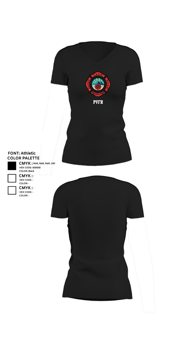 PVFR 80552354 Women's Short Sleeve V-neck Shirt - 20