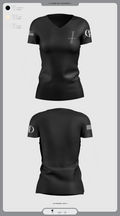 Battalion 1 29533979 Women's Short Sleeve V-neck Shirt - 12