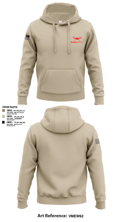 Drone Recon 84902337 Hoodie - 2