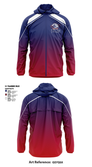 Windbreaker, Milford Eagles Pop Warner Football and Cheer 85500081, Football, Teamtime, Team time, sublimation, custom sports apparel, team uniforms, spirit wear, spiritwear, sports uniforms, custom shirts, team store, custom team store, fundraiser sports, apparel fundraiser